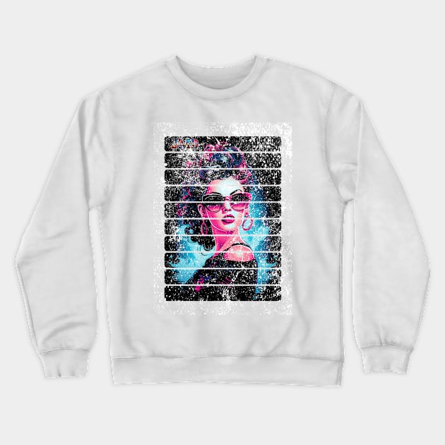 Beautiful Neon Women 2 of 5 Crewneck Sweatshirt by Jay Major Designs